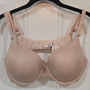 Victoria's Secret Cream Shimmer Push Up Full Coverage Bra